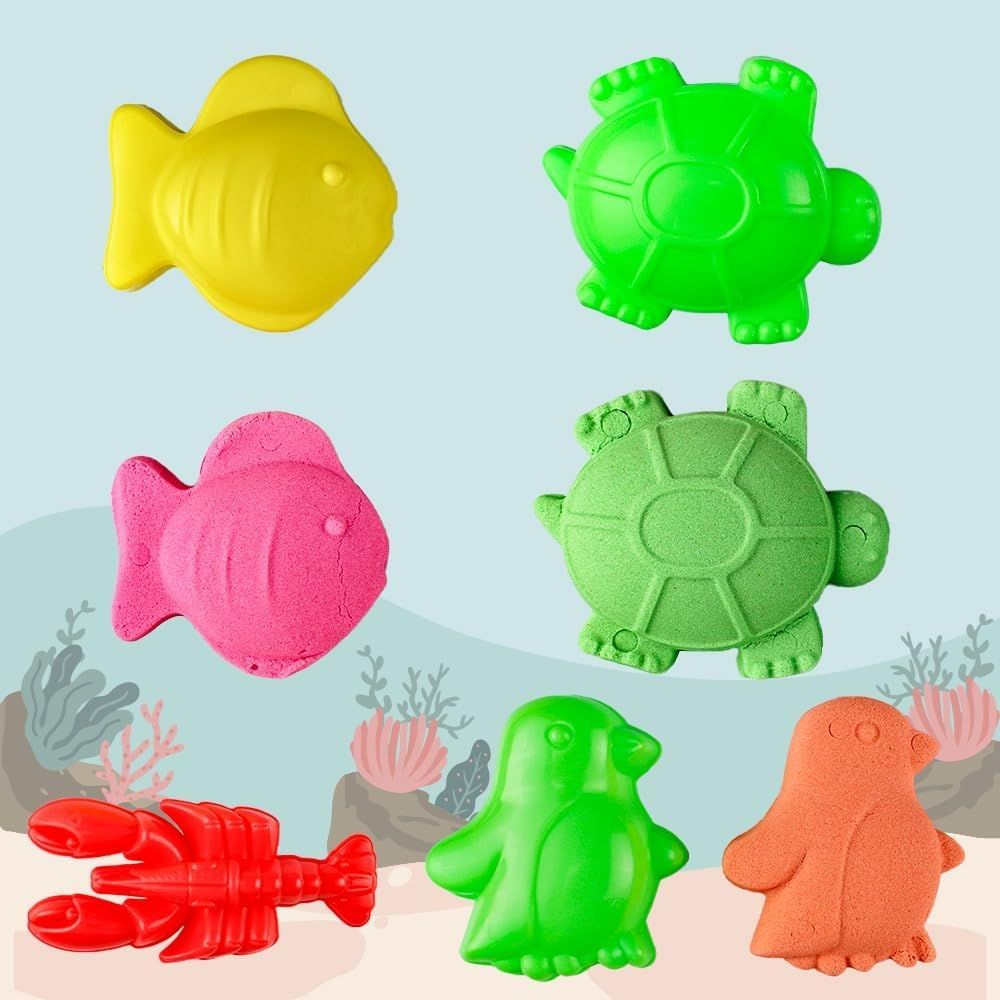 UKR - Moldable Sensory Play Sand Set - Sea Animals