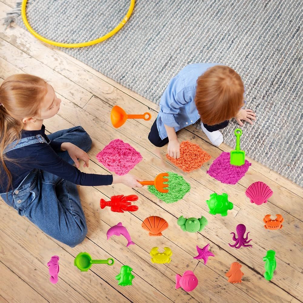 UKR - Moldable Sensory Play Sand Set - Sea Animals