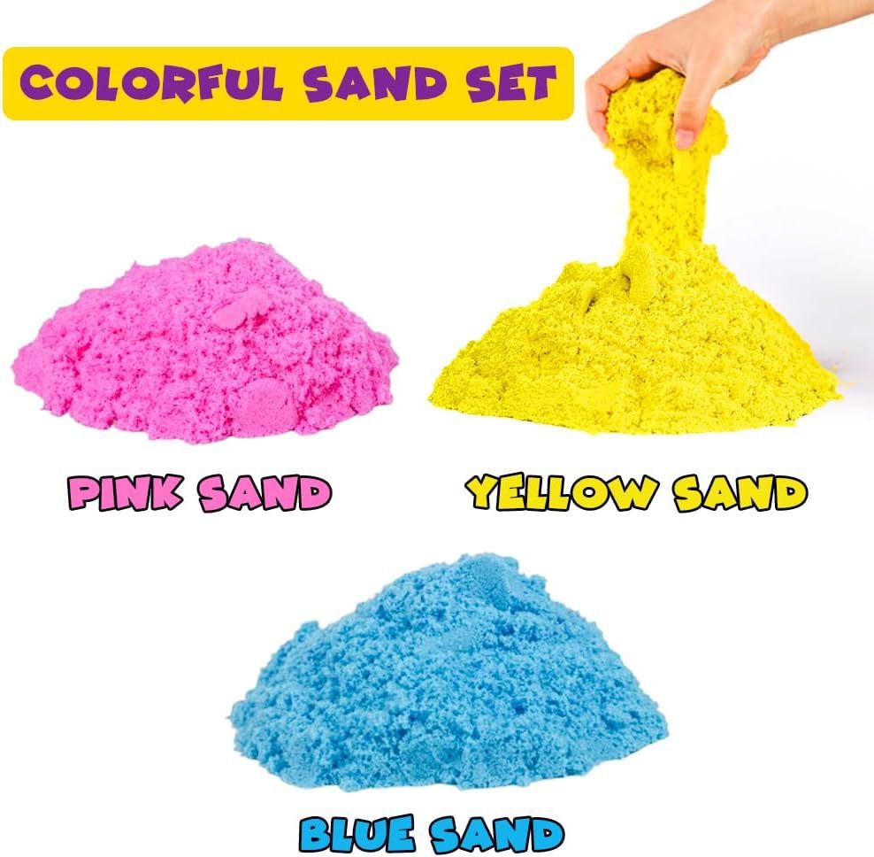 UKR - Magical Moldable Play Sand Kit For Kids 750g - Cake Creations