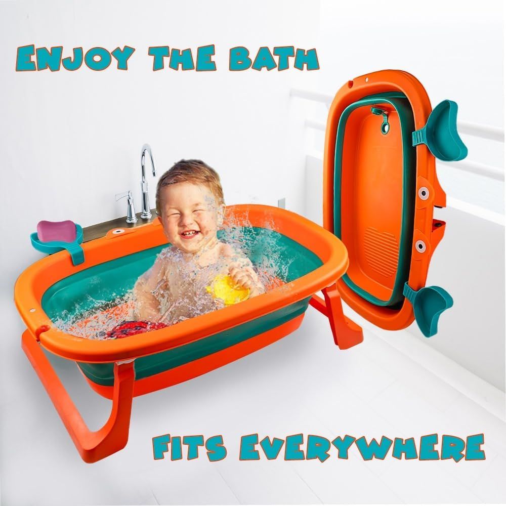 UKR - Foldable Baby Bathtub - Orange