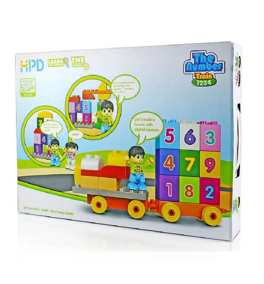 UKR - The Number Train 1234 Building Block Set - 58 Pcs