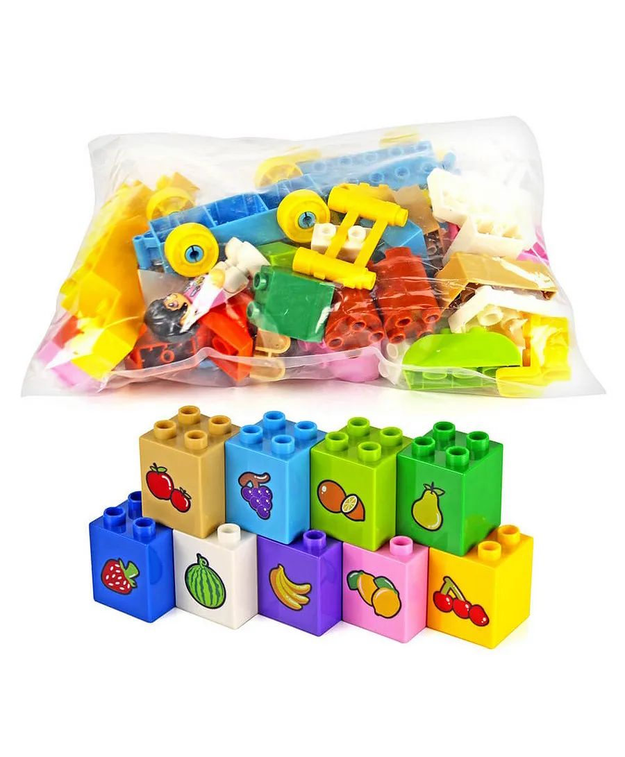 UKR - The Fruits Train Building Block Set - 54 Pcs