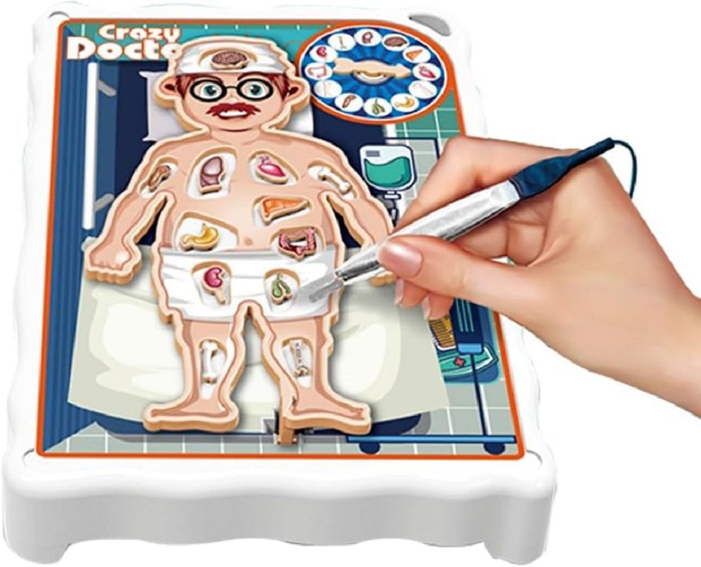 UKR - Crazy Doctor Arcade Tweezers Board Game