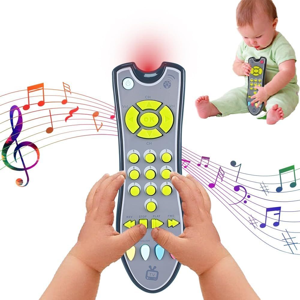 UKR - Singing & Musical Multi Language TV Remote Control Toy - Grey