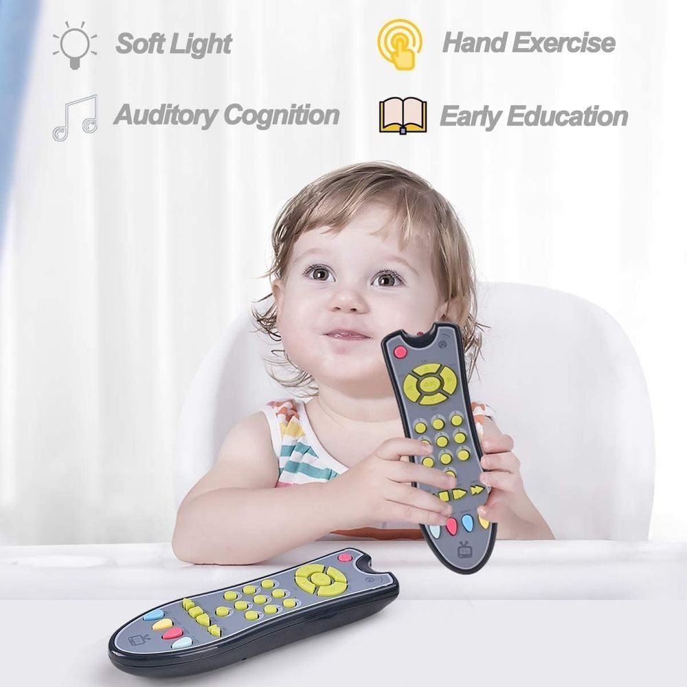 UKR - Singing & Musical Multi Language TV Remote Control Toy - Grey