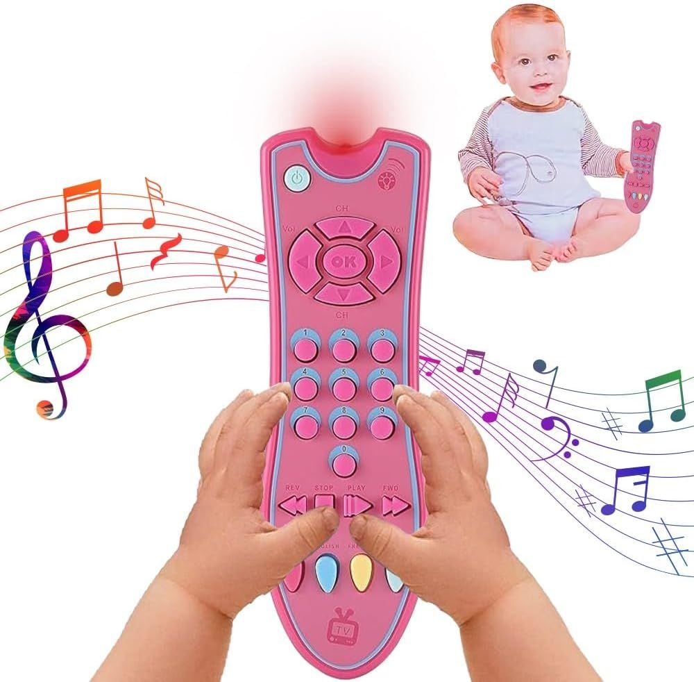 UKR - Singing & Musical Multi Language TV Remote Control Toy - Pink