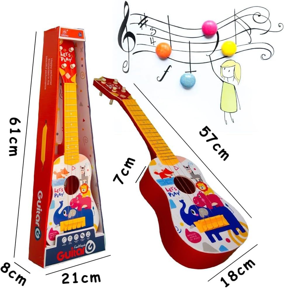 يو كي آر - جيتار للأطفال ليتس بلاي - برتقالي
