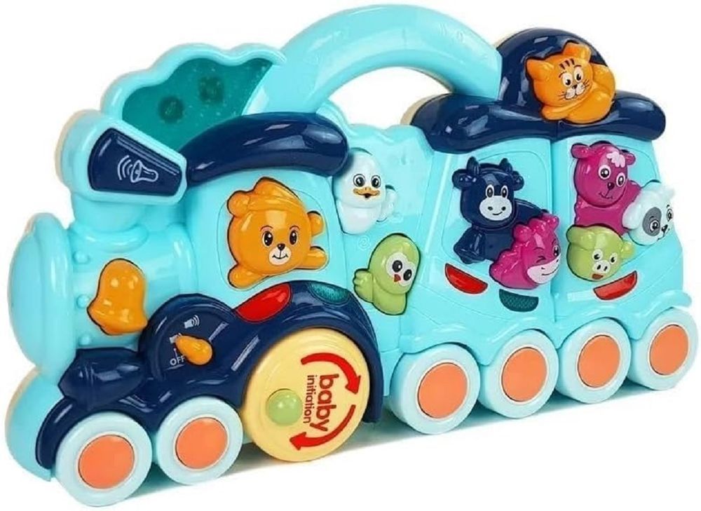 UKR - Light-Up Musical Animal Train Toy