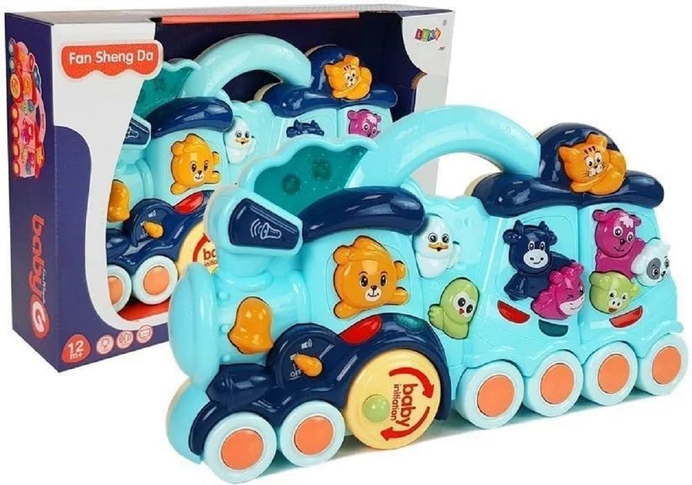 UKR - Light-Up Musical Animal Train Toy