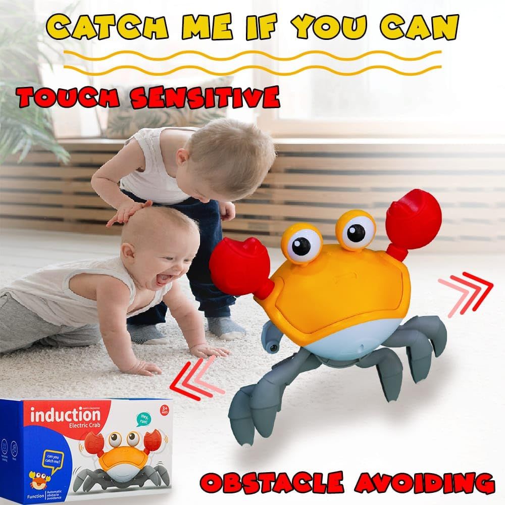 UKR - Crawling Crab With Music And LED Light - Orange