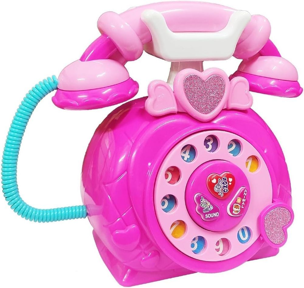 UKR - Classic Telephone Pretend Play Toy - Pink