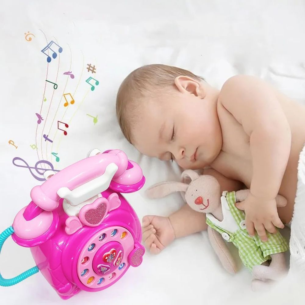 UKR - Classic Telephone Pretend Play Toy - Pink