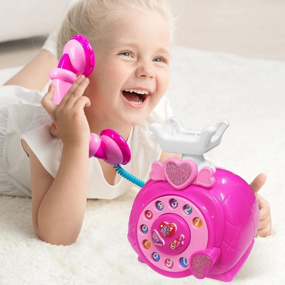 UKR - Classic Telephone Pretend Play Toy - Pink