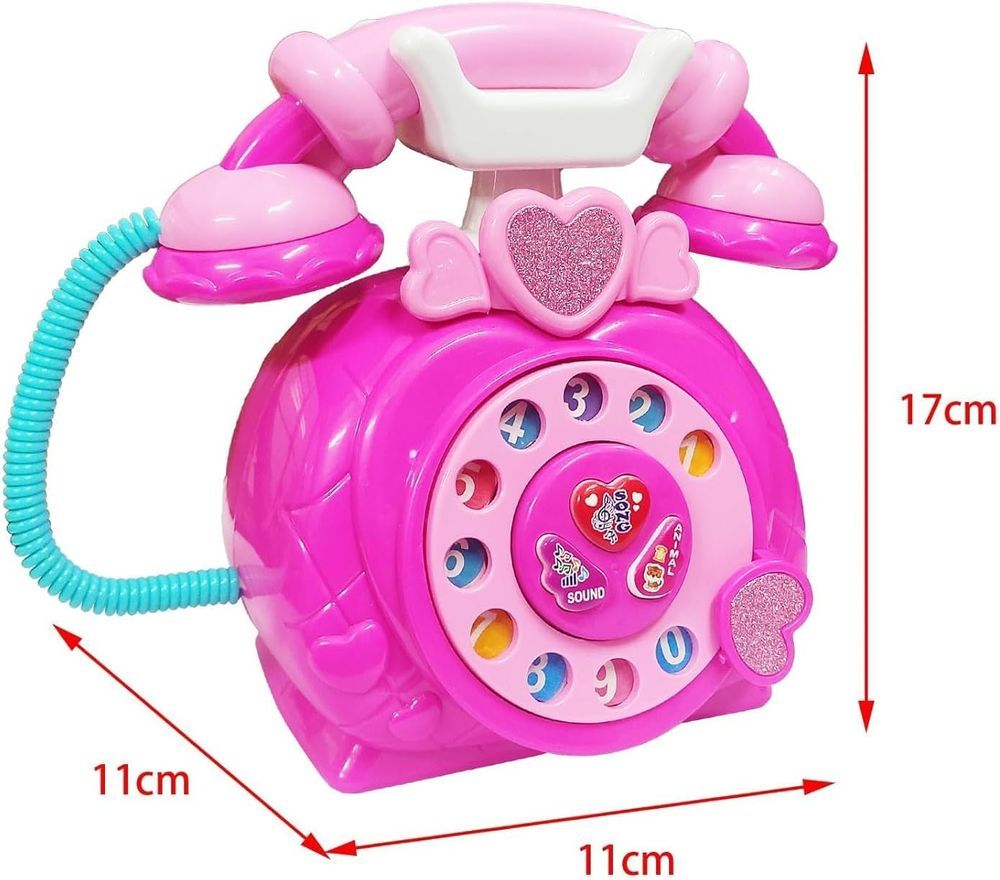 UKR - Classic Telephone Pretend Play Toy - Pink