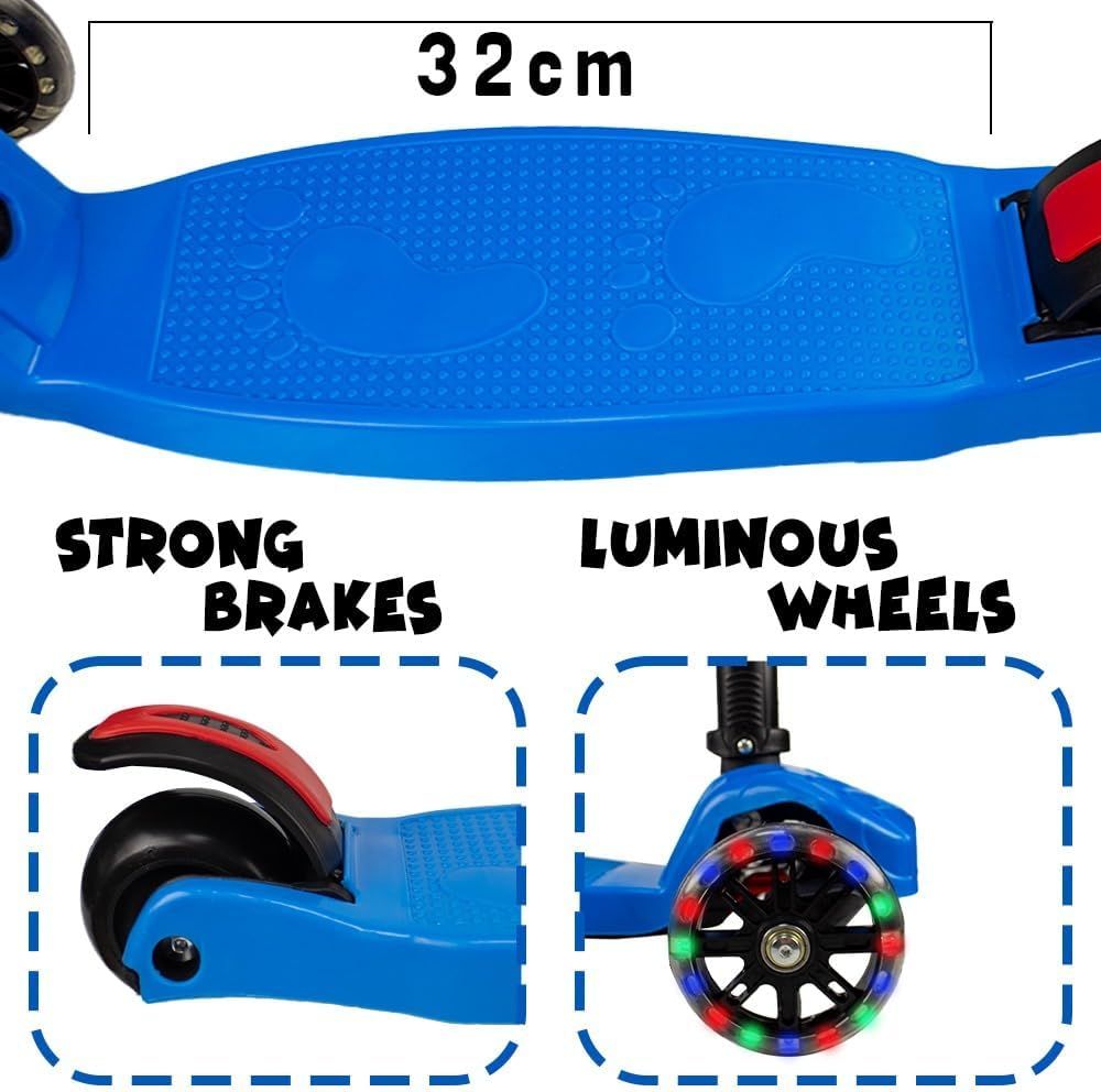 UKR - Classic LED Kick Scooter - Blue