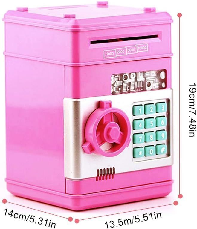 UKR - Bank Storage Safe Box For Kids - Pink