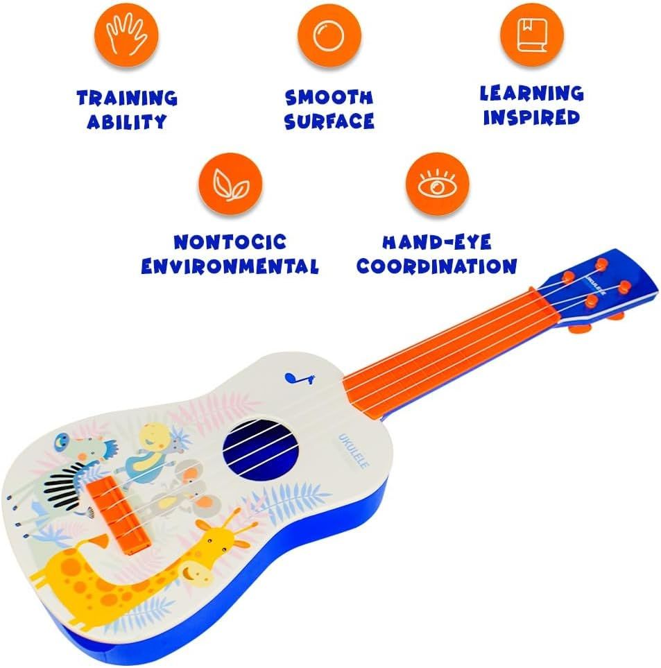 UKR - Kids Safari Ukulele - Orange - 23-Inch