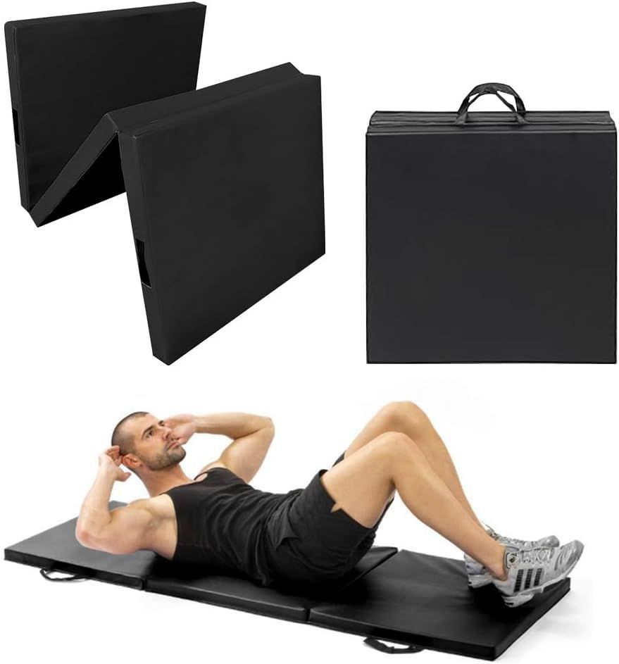 UKR - Tri-Fold Aerobic Fitness Mat - Black