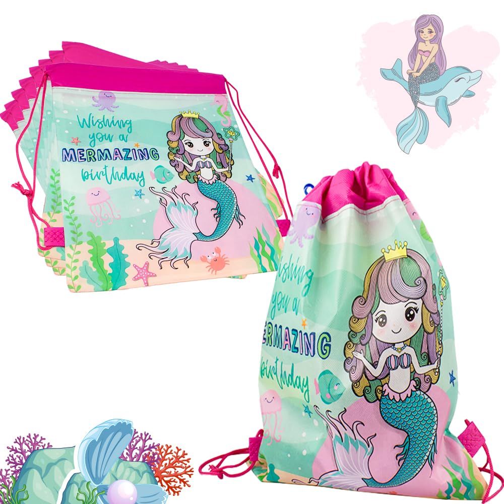 UKR - Drawstring Backpack - Pack of 20 - Mermaid