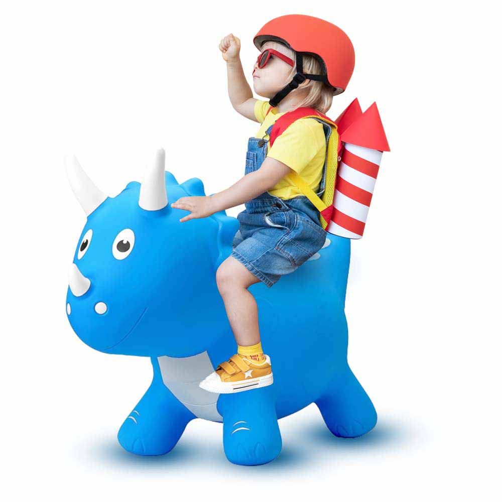 UKR - Ride-On Dinosaur - Blue/White