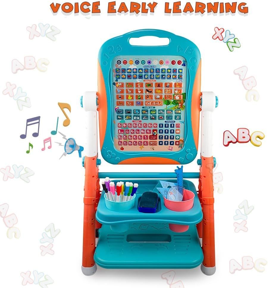 UKR - 2-in-1 Double-Sided Interactive Easel With Accessory Set