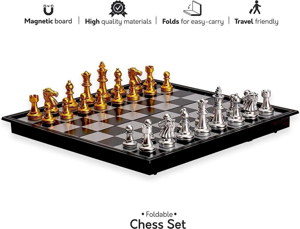 UKR - Magnetic Chess Classic Board Game Set - 14-Inch