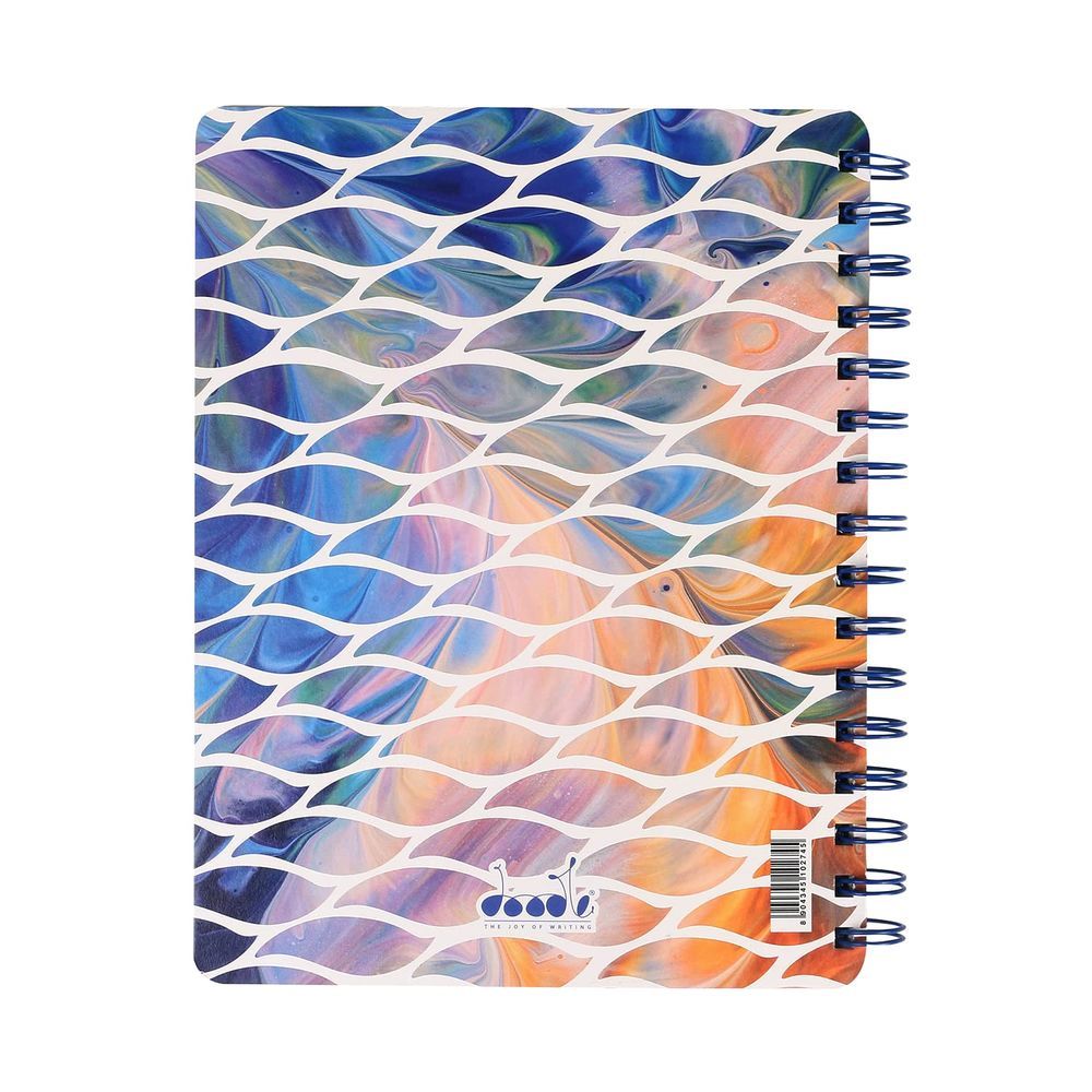 Doodle - Earthy Waves Hard Bound Notebook - B5