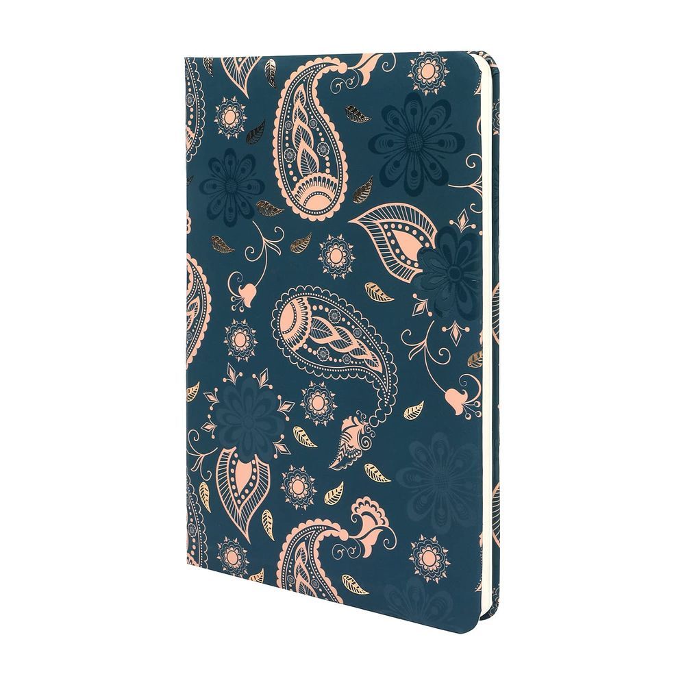 Doodle - Paisley Pattern Hard Bound Notebook - A5