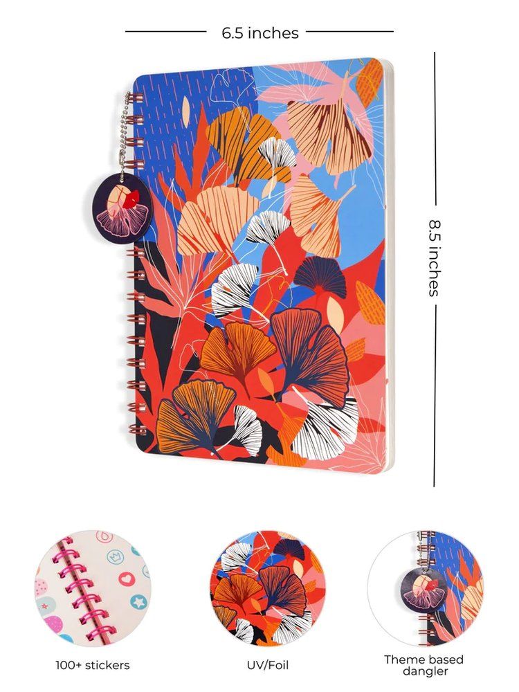 Doodle - Power Petals Wiro Notebook - B5