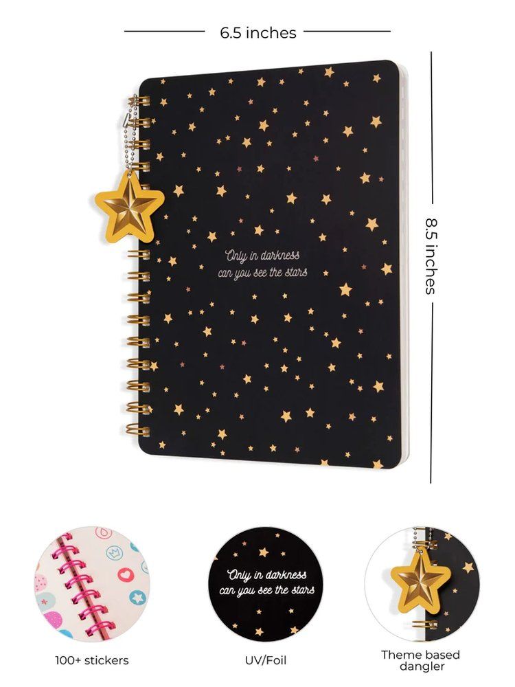 Doodle - Twinkling Stars Wiro Notebook - B5