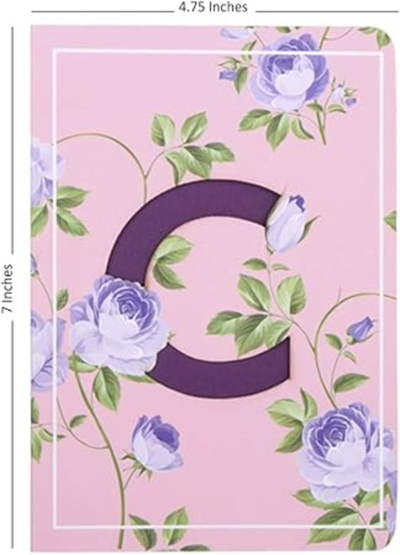 Doodle - Initial C Monogram Soft Bound Notebook - B6