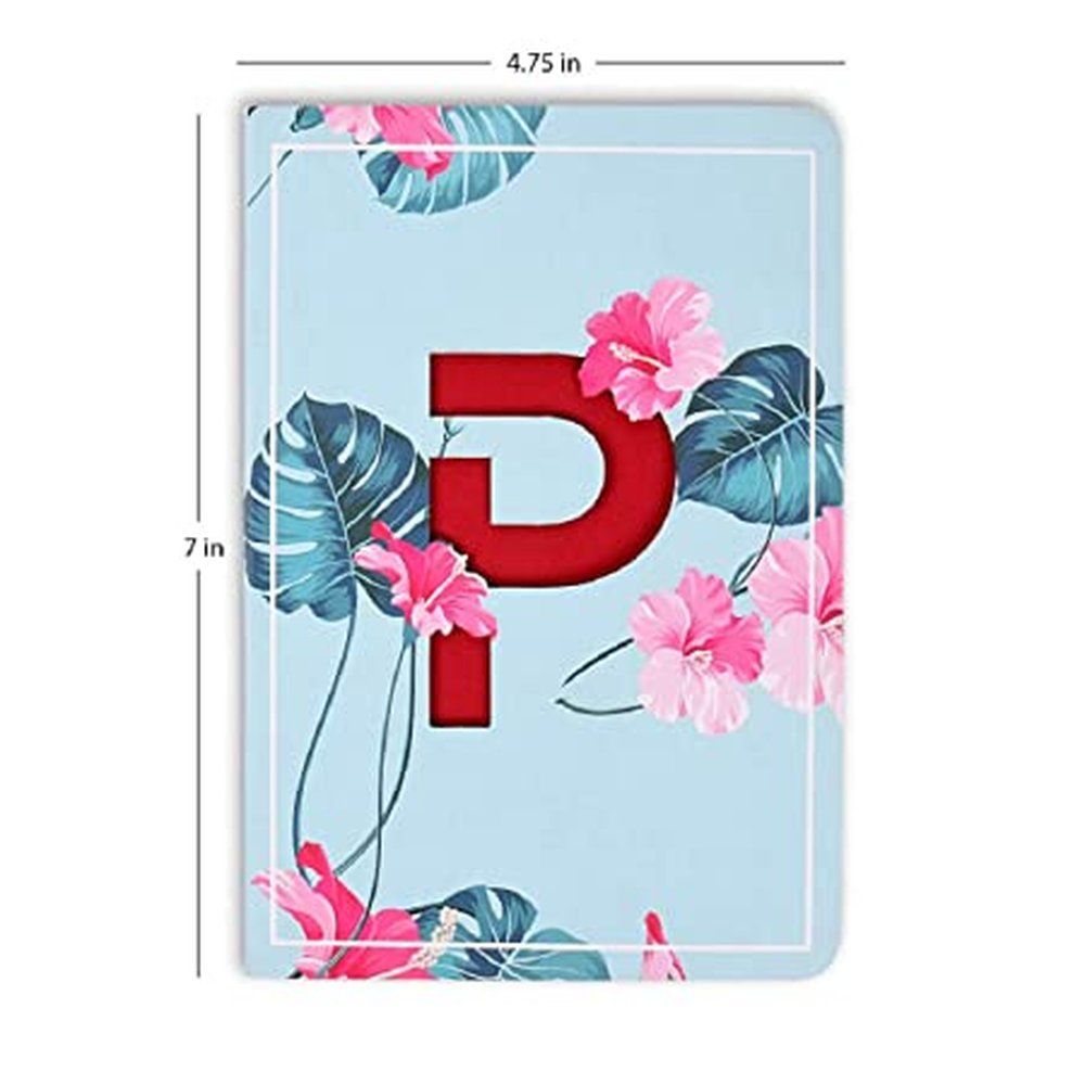 Doodle - Initial P Laser Cut Soft Bound Diary Notebook - B6