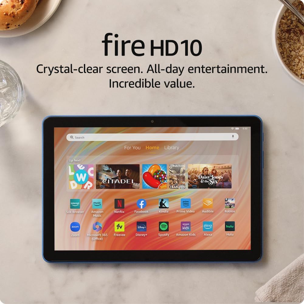 Amazon - Fire 10 HD 13th Generation Tablet With Alexa 32GB - Ocean