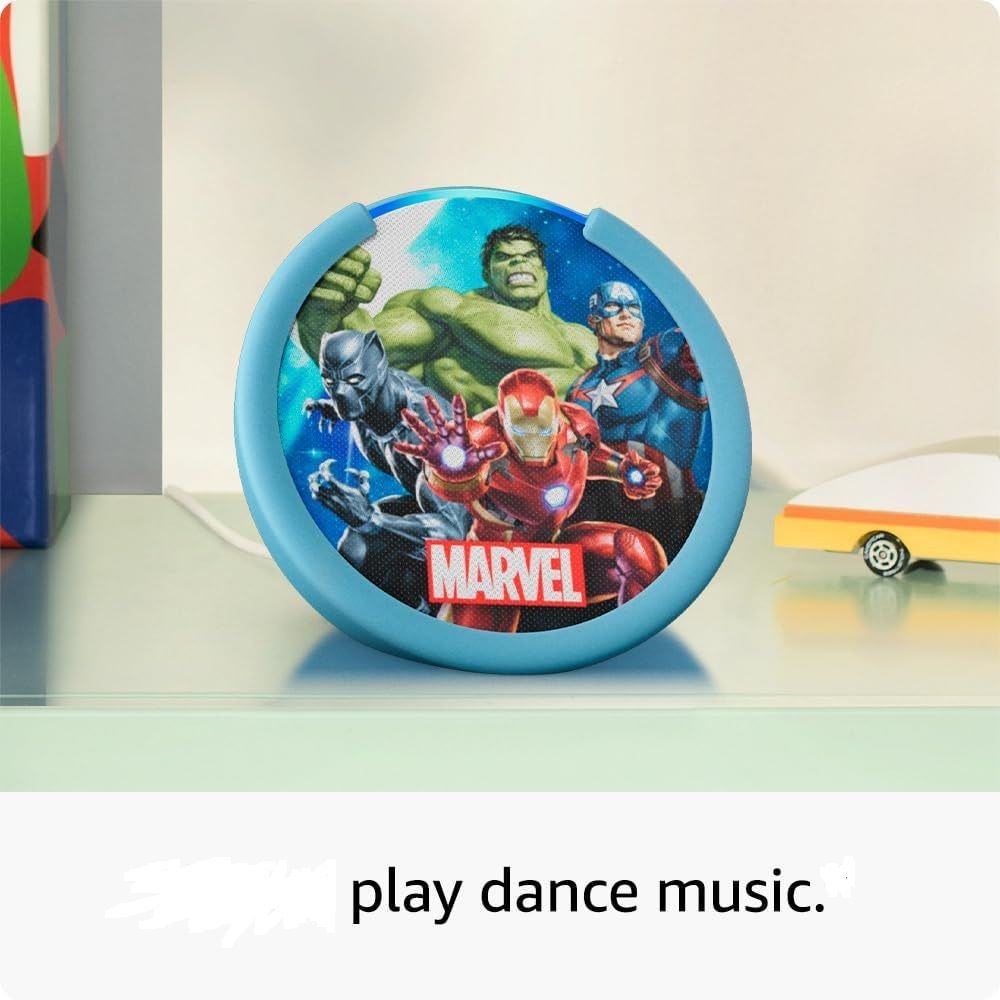 Amazon - Echo Pop Bluetooth Smart Speaker - Marvel's Avengers