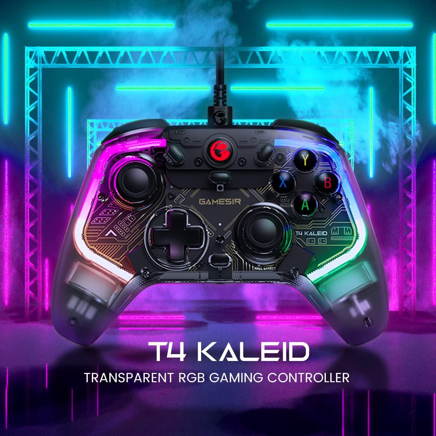 GameSir - T4 Kaleid Wired USB Type C Gaming Controller RGB For PC Switch Android