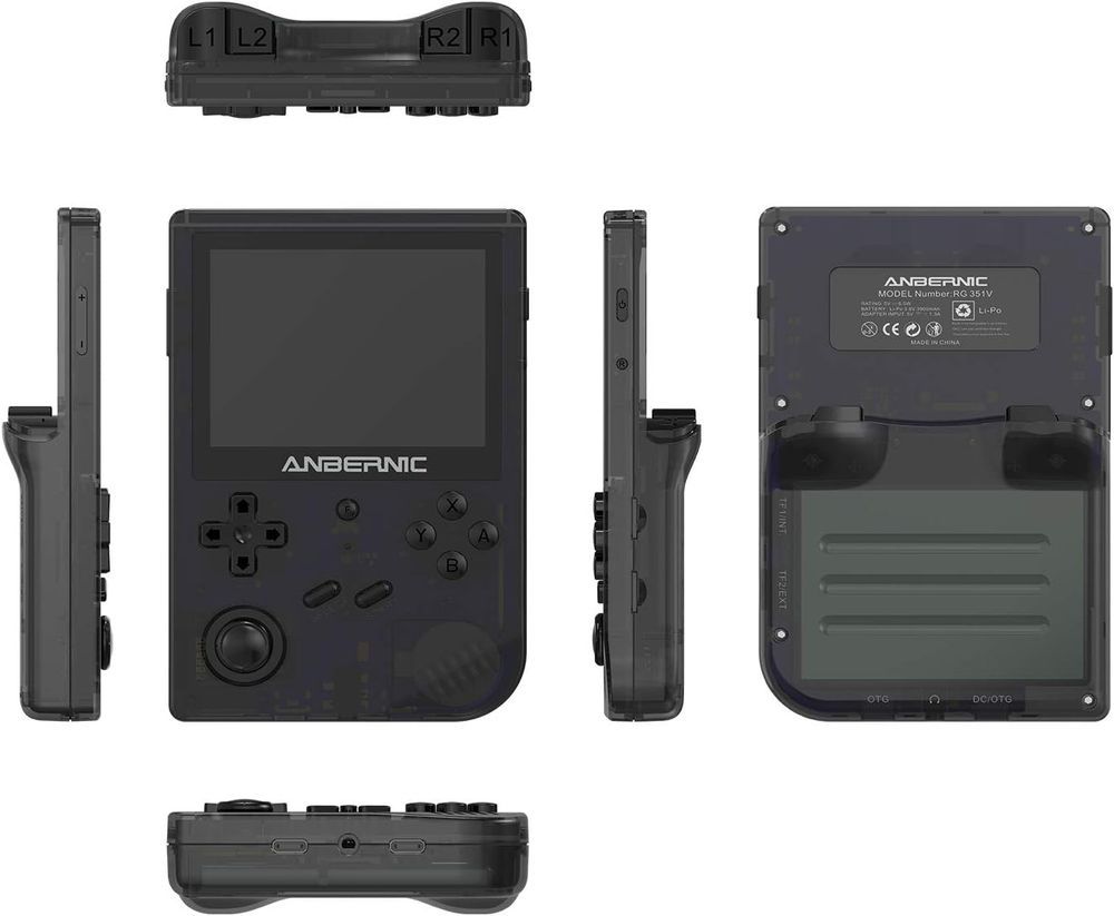 Anbernic - RG351V Handheld Game Console - 64GB - Black