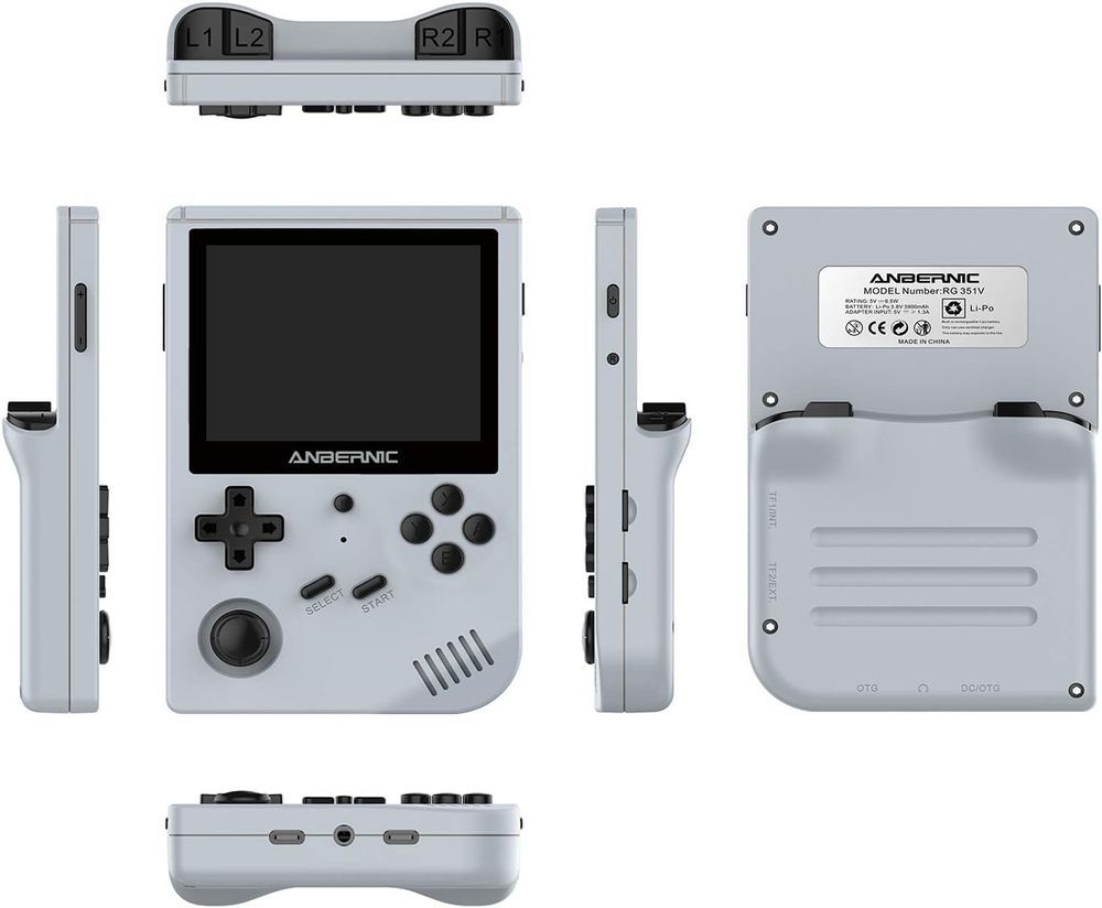 Anbernic - RG351V Handheld Game Console - 64GB - Grey