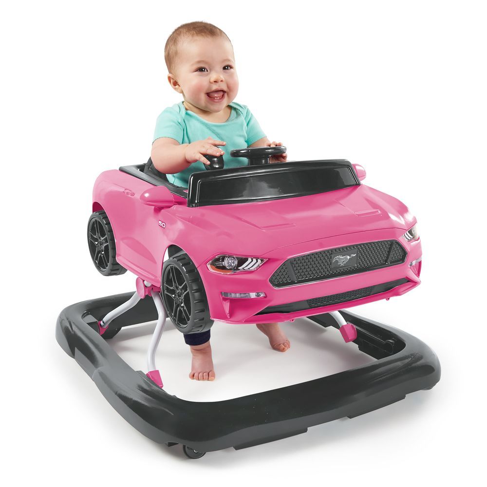 Bright Starts - Ford Mustang 4-in-1 - Baby Activity Walker -  Pink