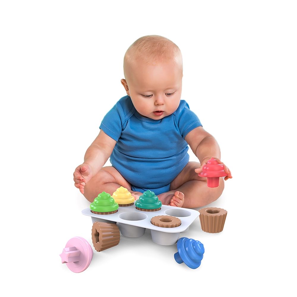 Bright Starts - Sort & Sweet Cupcakes Shape Sorting Activity Toy​