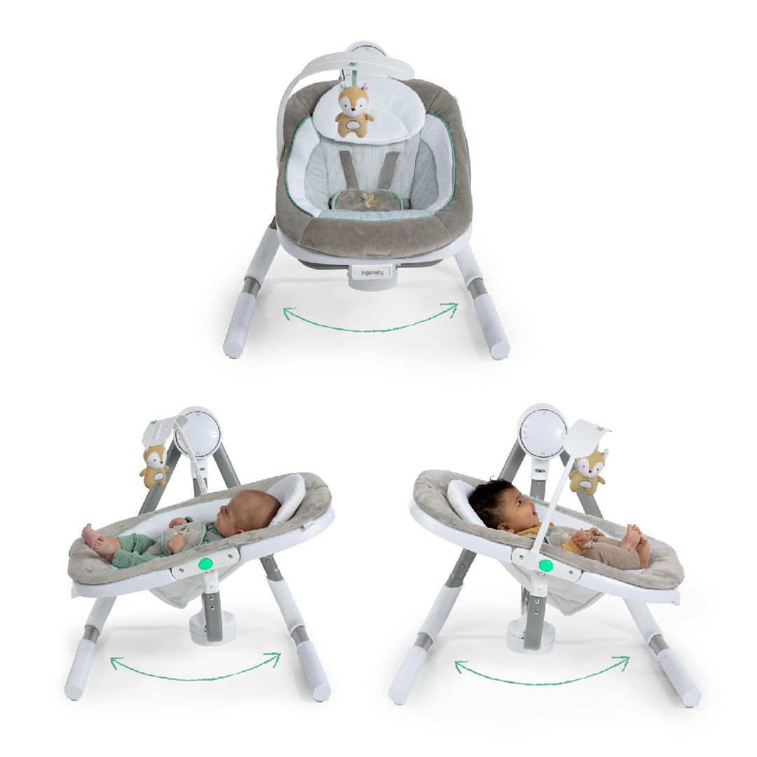 Ingenuity - AnyWay Sway Multi-Direction Portable Baby Swing-  Ray