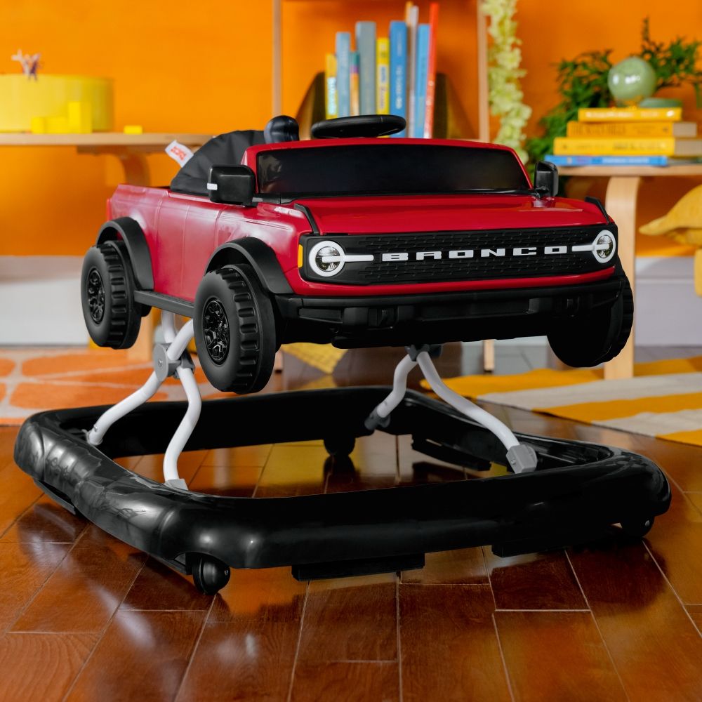 Bright Starts - Ford Bronco - 4-in-1 Baby Walker - Race Red