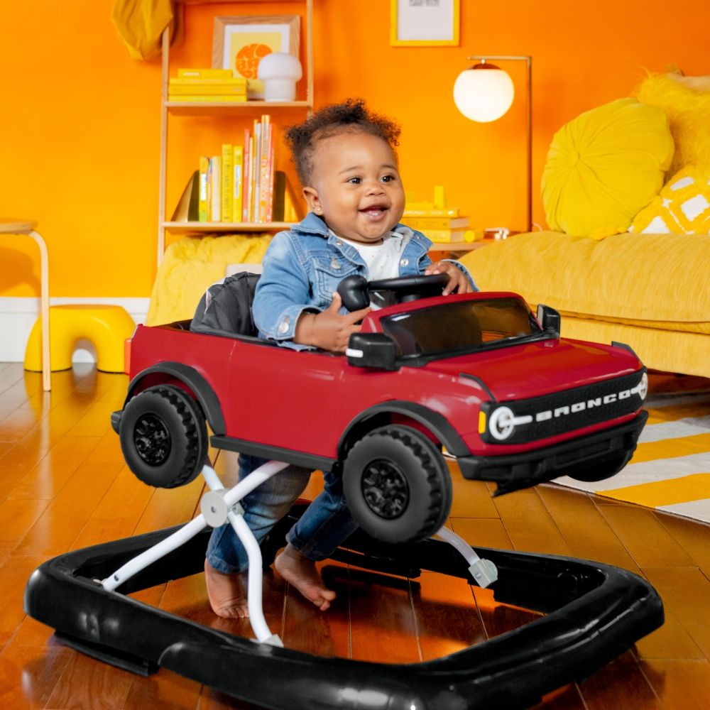 Bright Starts - Ford Bronco - 4-in-1 Baby Walker - Race Red