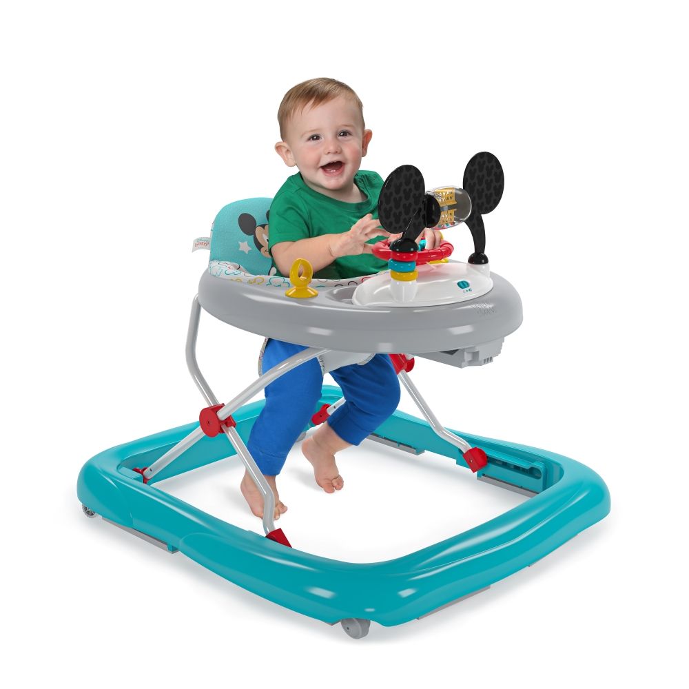 Bright Starts - Mickey Mouse Tiny Trek - Original Bestie 2-In-1 Baby Walker