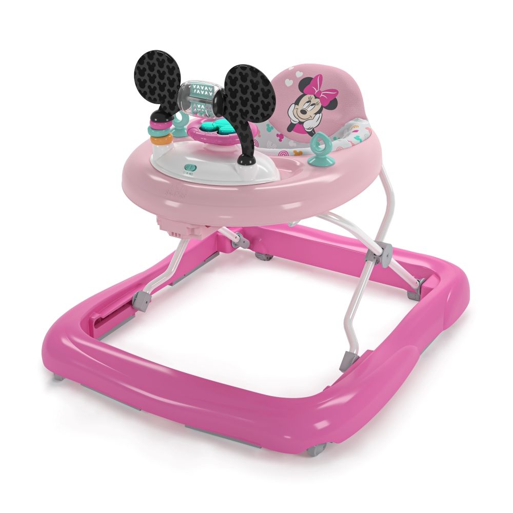 Bright Starts - Minnie Mouse Tiny Trek - Forever Besties 2-In-1 Baby Walker