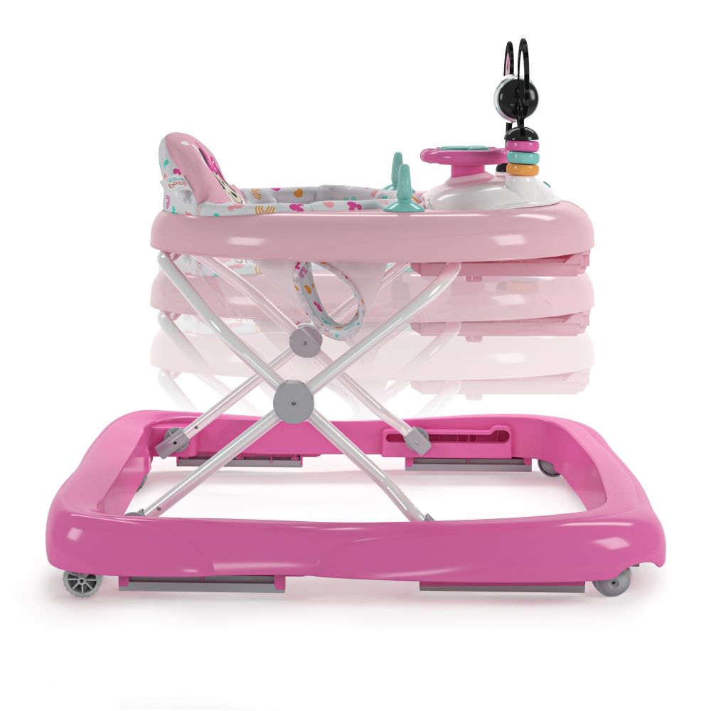 Bright Starts - Minnie Mouse Tiny Trek - Forever Besties 2-In-1 Baby Walker