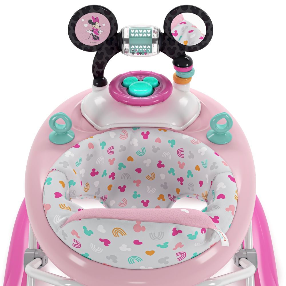 Bright Starts - Minnie Mouse Tiny Trek - Forever Besties 2-In-1 Baby Walker