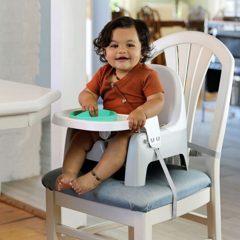 Ingenuity - ITY Deluxe Learn-To-Dine Feeding Booster Seat - Grey