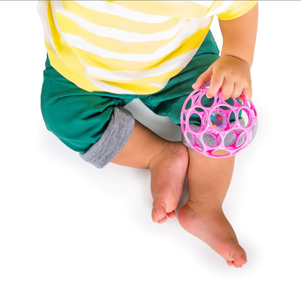 Bright Starts - Oball Rattle Easy Grasp Toy - Pink