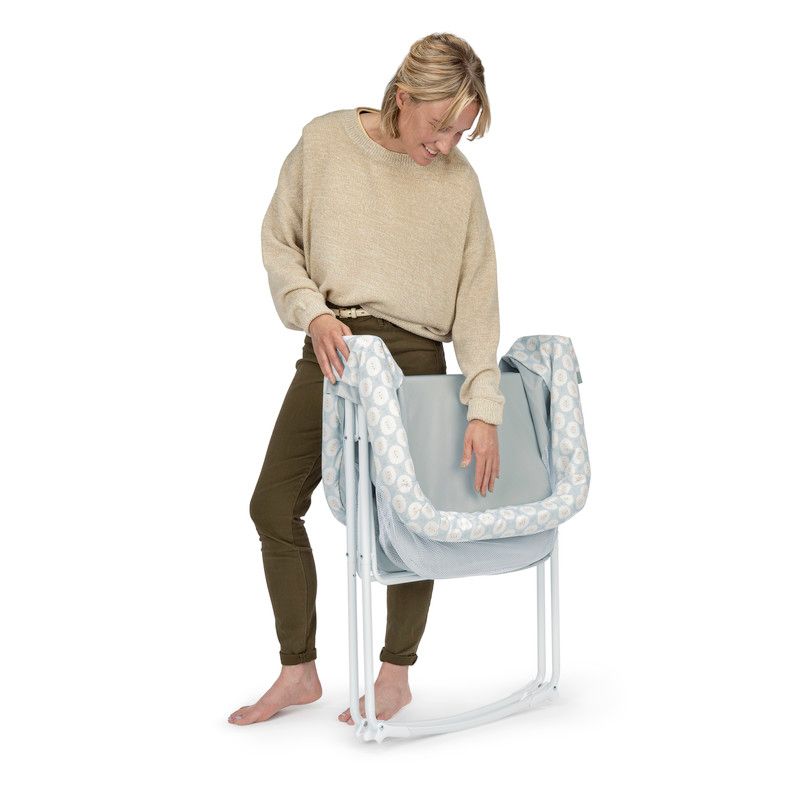 Ingenuity - Snooze And Stow Rocking Portable Folding Bassinet - Sheppy