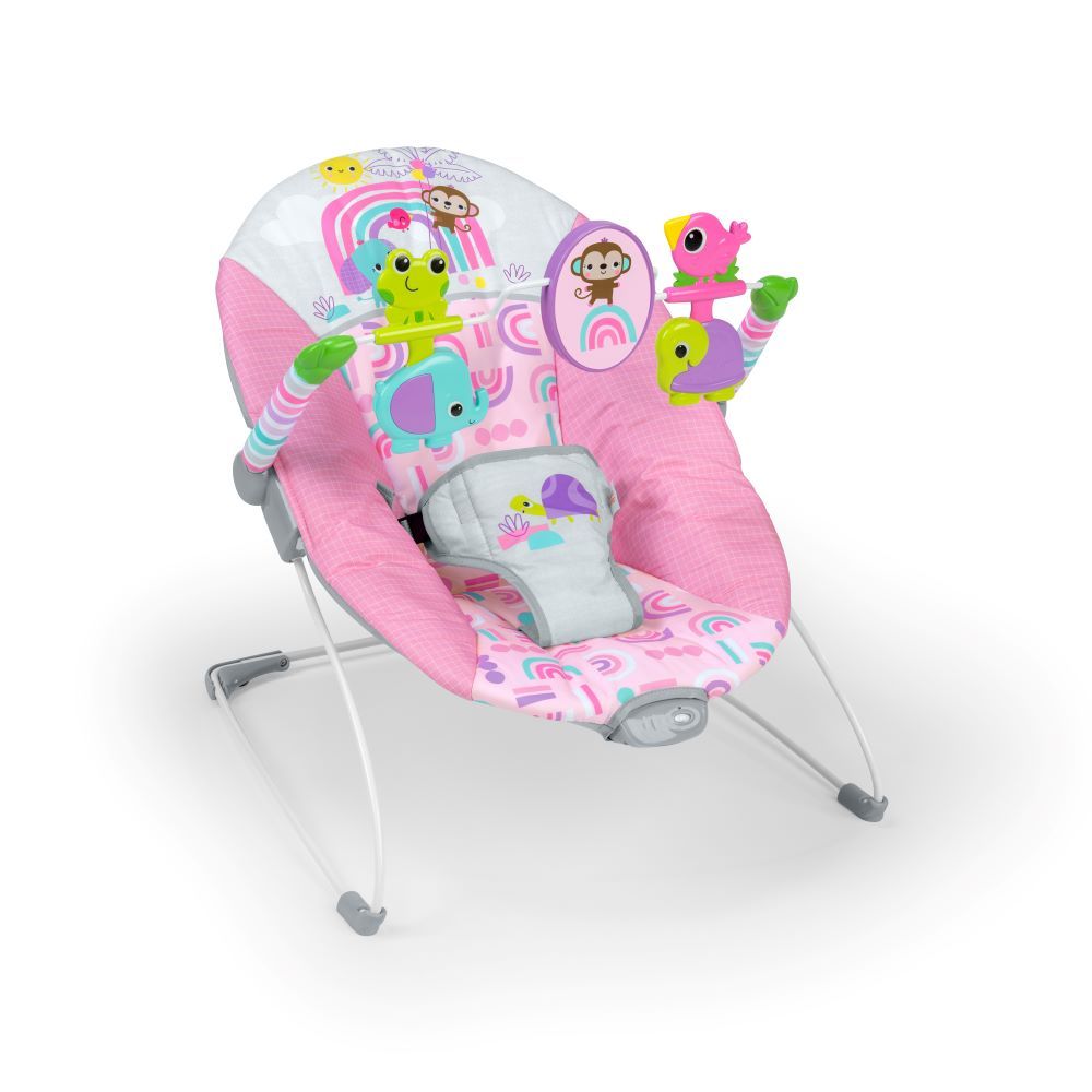 Bright Starts - Portable Baby Bouncer - Pink Paradise